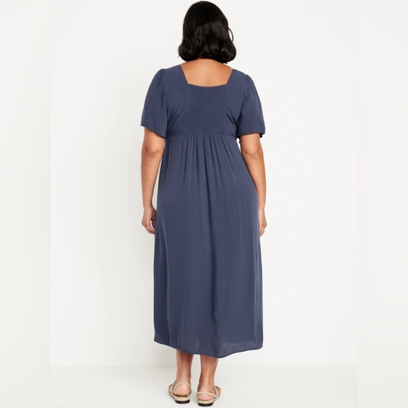 NWT! Old Navy Red Cherry Waist-Defined Midi Dress - Size Medium - Picture 8 of 8